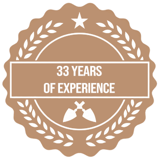 33 Years of experience